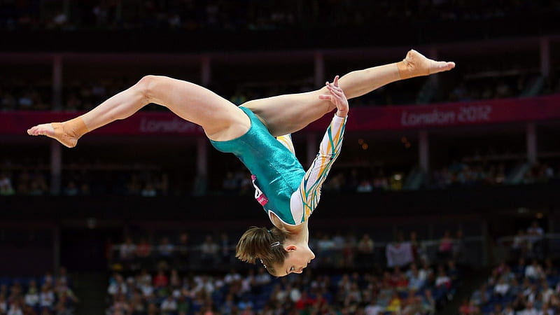 Olympic gymnast, 1680x945, competition, background, athletic, HD wallpaper