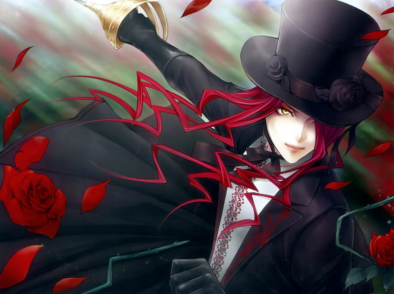 HD-wallpaper-gyl-red-rose-cg-redhead-guy-red-head-floral-blossom-will-o-wisp-anime-handsome-hot-realistic-long-hair-male-black-red-hair-sexy-roses-yellow-eyes-hat-cute-3d-dark-flower-petals.jpg