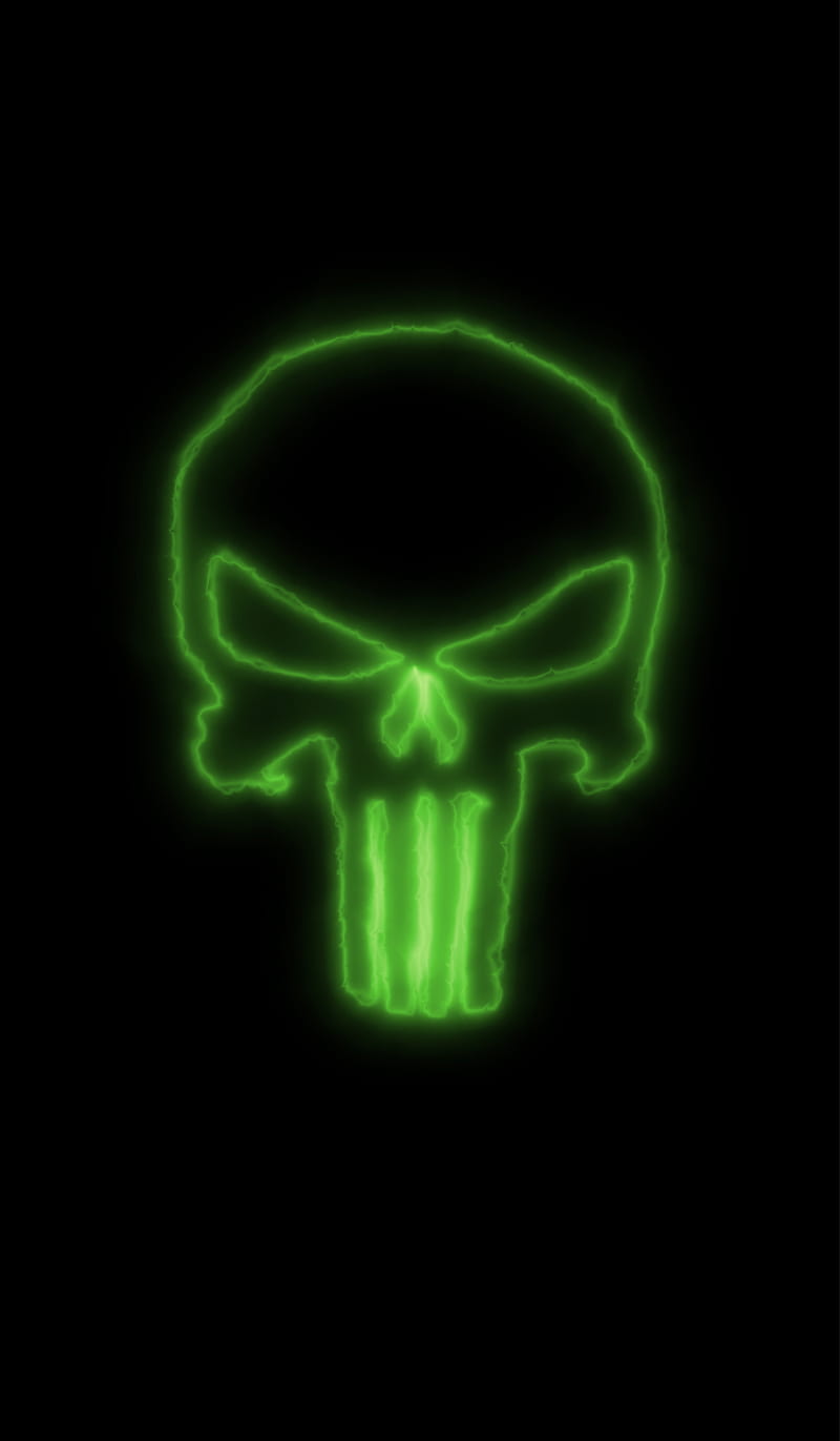 1080x1920 Black Green Skull Minimalist Iphone 76s6 Plus Pixel xl One  Plus 33t5 HD 4k Wallpapers Images Backgrounds Photos and Pictures