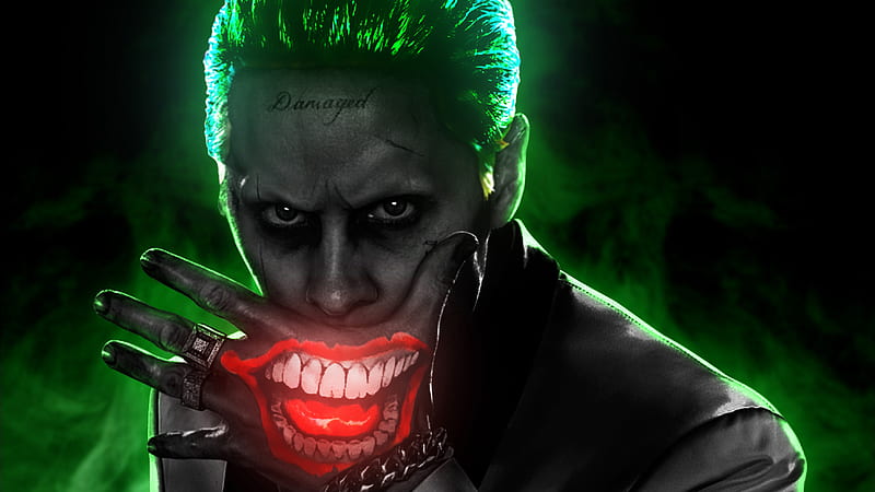Jared Leto Joker , jared-leto, joker, superheroes, supervillain, digital-art, artwork, HD wallpaper