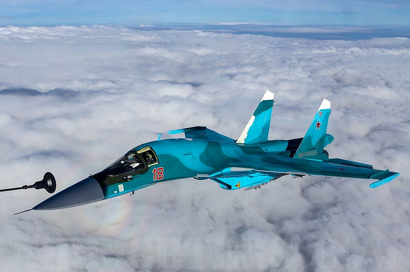 Sukhoi Su-34, Jets, Jet, Sukhoi Su 34, Sukhoi Aircraft, Russian Air Force, HD wallpaper