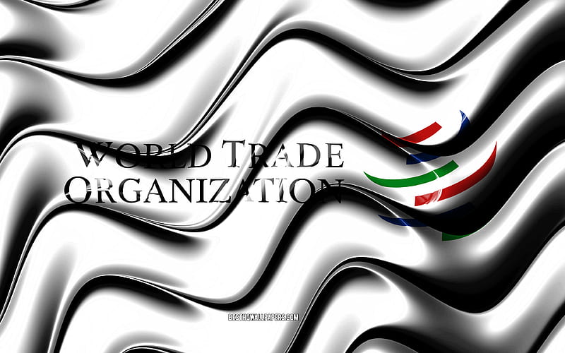 World Trade Organization world organizations, Flag of WTO, 3D art, WTO, HD wallpaper