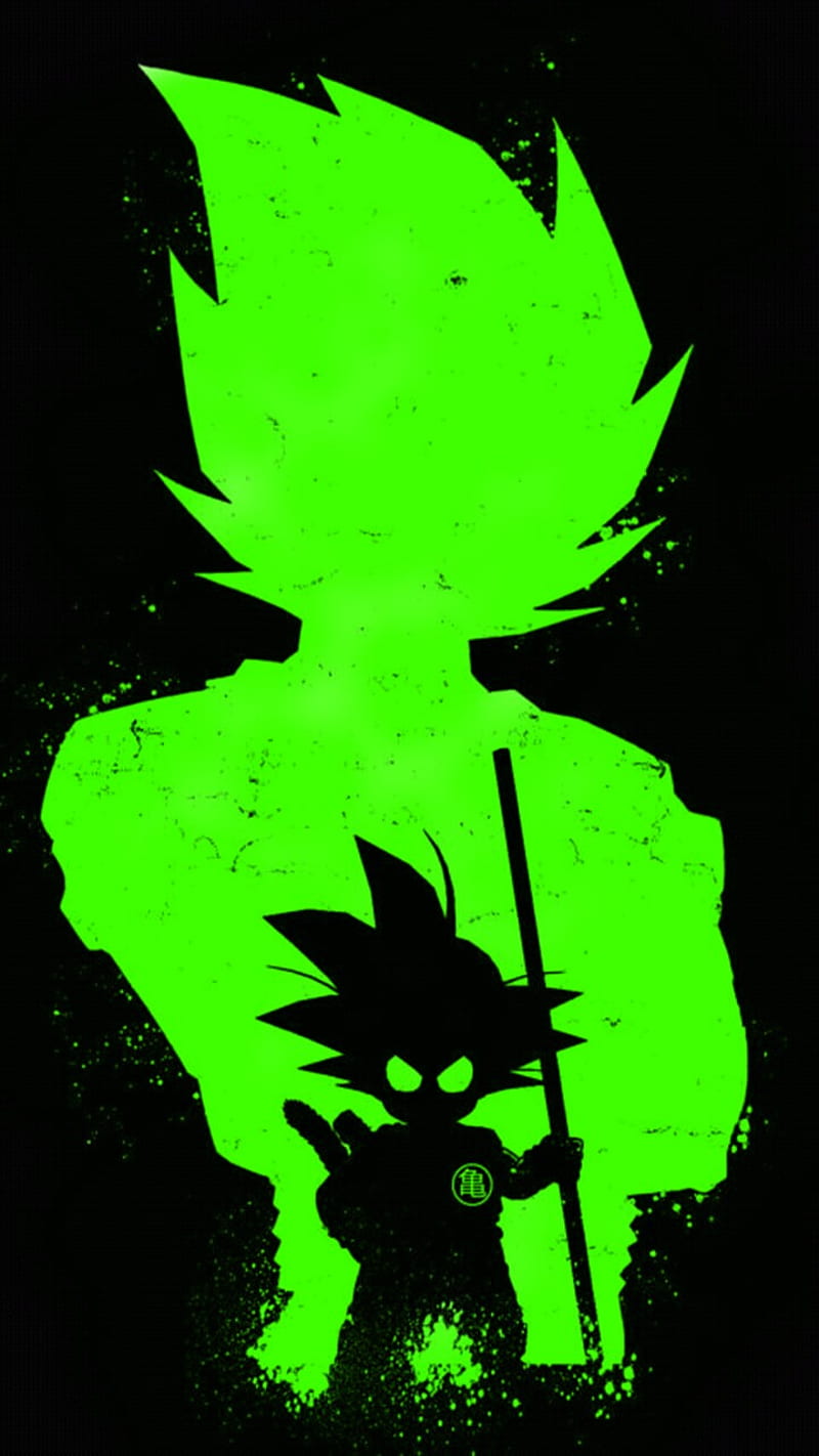 Goku evolution green, ball, dragon, HD phone wallpaper