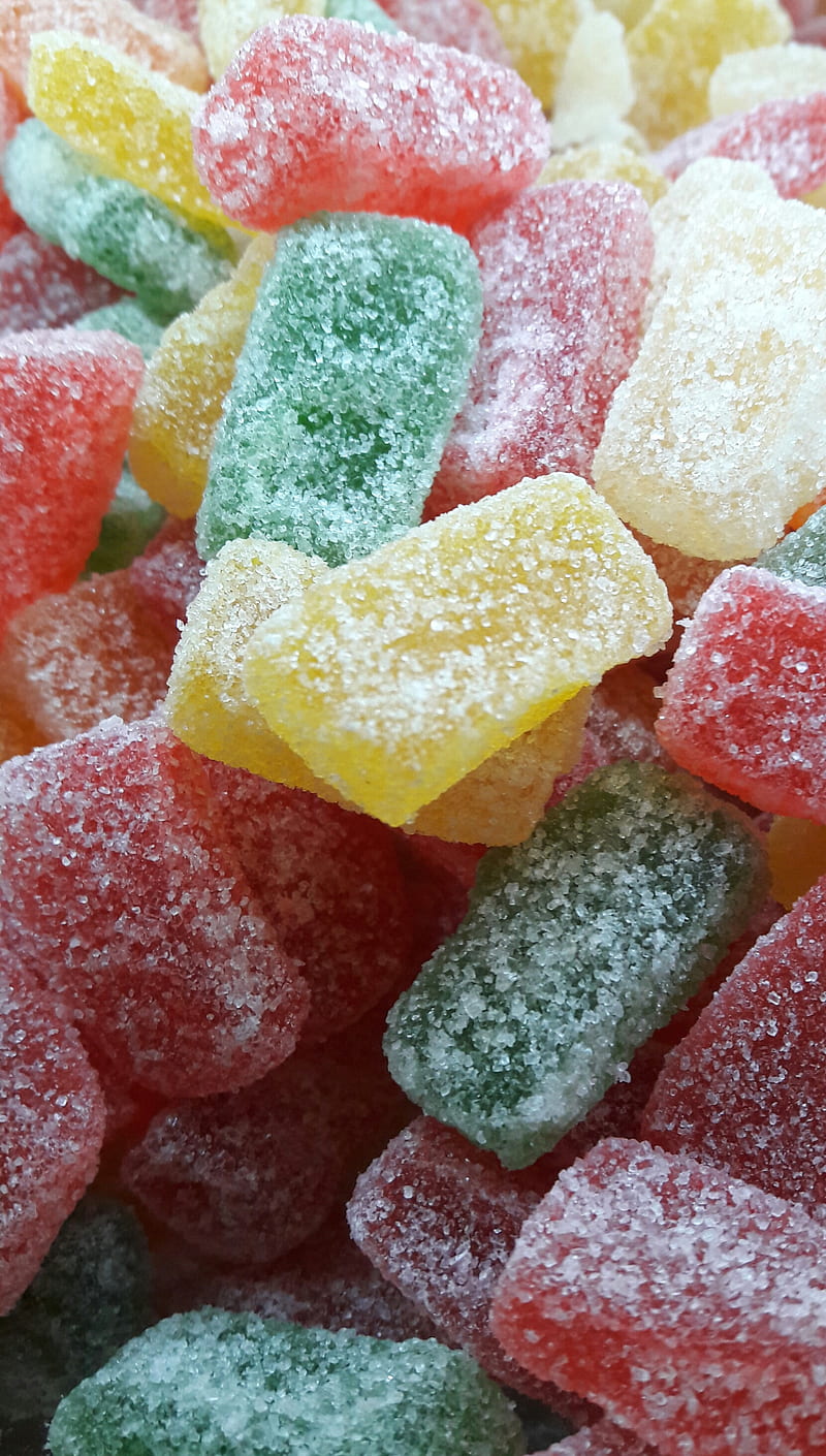 Gummys, candies, colours, gummy, jelly fruit, HD phone wallpaper
