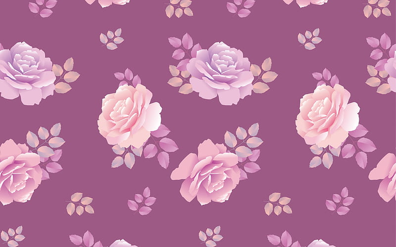 Texture, paper, rose, pink, pattern, flower, HD wallpaper
