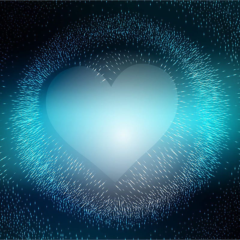 Blue Hearts - Top Blue Hearts Background - Blue Heart, Black and Blue ...