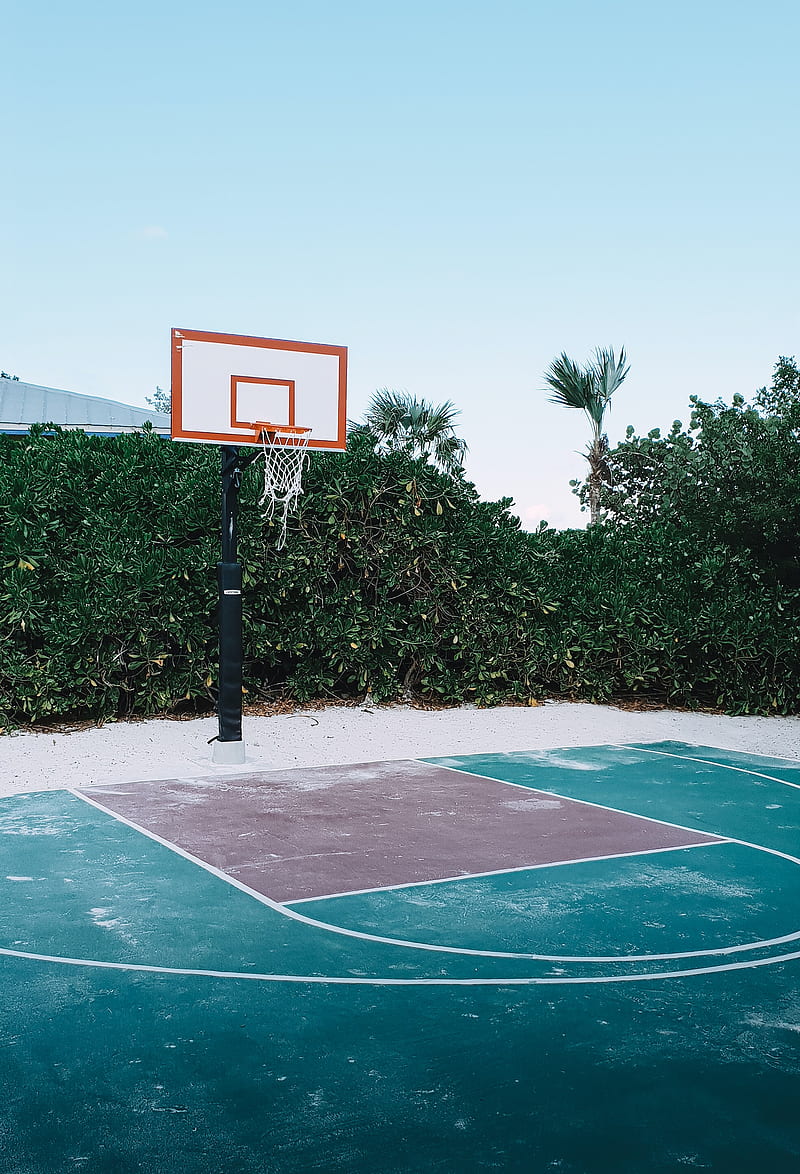 Basketball court, basketball, court