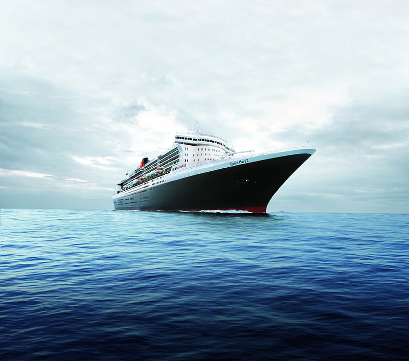 Queen Mary 2, cruise ship, cunard, trans atlantic liner, HD wallpaper