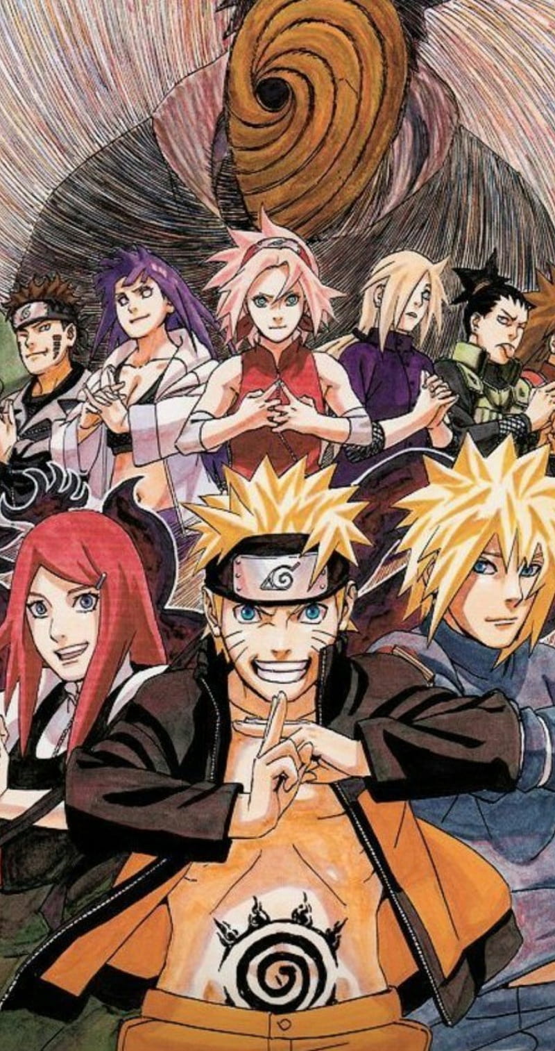 Naruto, akatsuki, anime, leaf, minato, sharingan, team 7, HD phone wallpaper