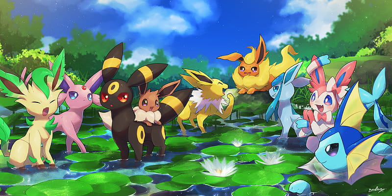 Eeveelution Desktop Wallpaper