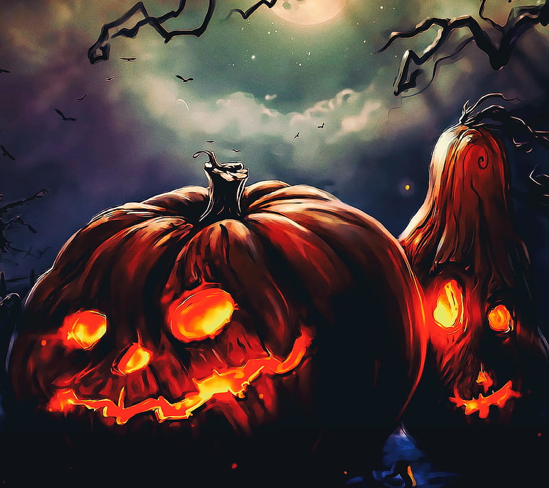 Halloween, android htc, lg, pumpkins, samsung, smile, sony, HD ...