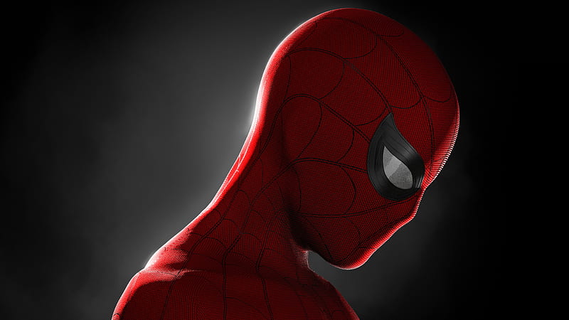 Spider-Man face profile