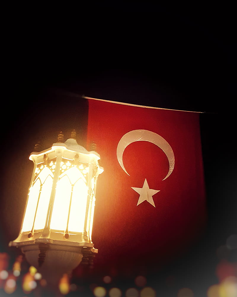 turkey flag, black, heart, red, symbol, HD phone wallpaper