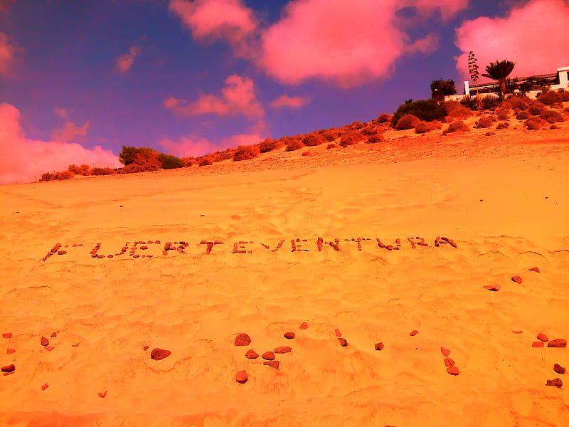 Fuerteventura, sand, r, sky, HD wallpaper
