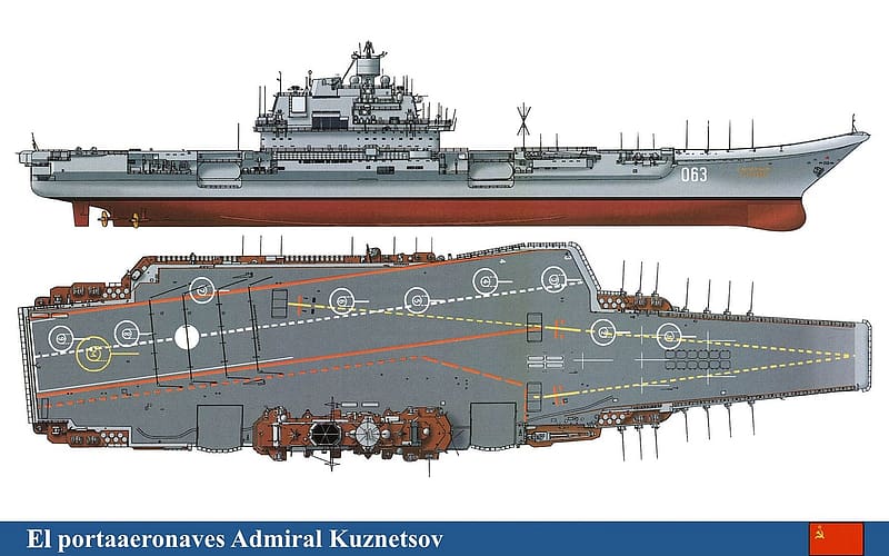 Military, Warship, Aircraft Carrier, Russian Aircraft Carrier Admiral Kuznetsov, Warships, HD wallpaper