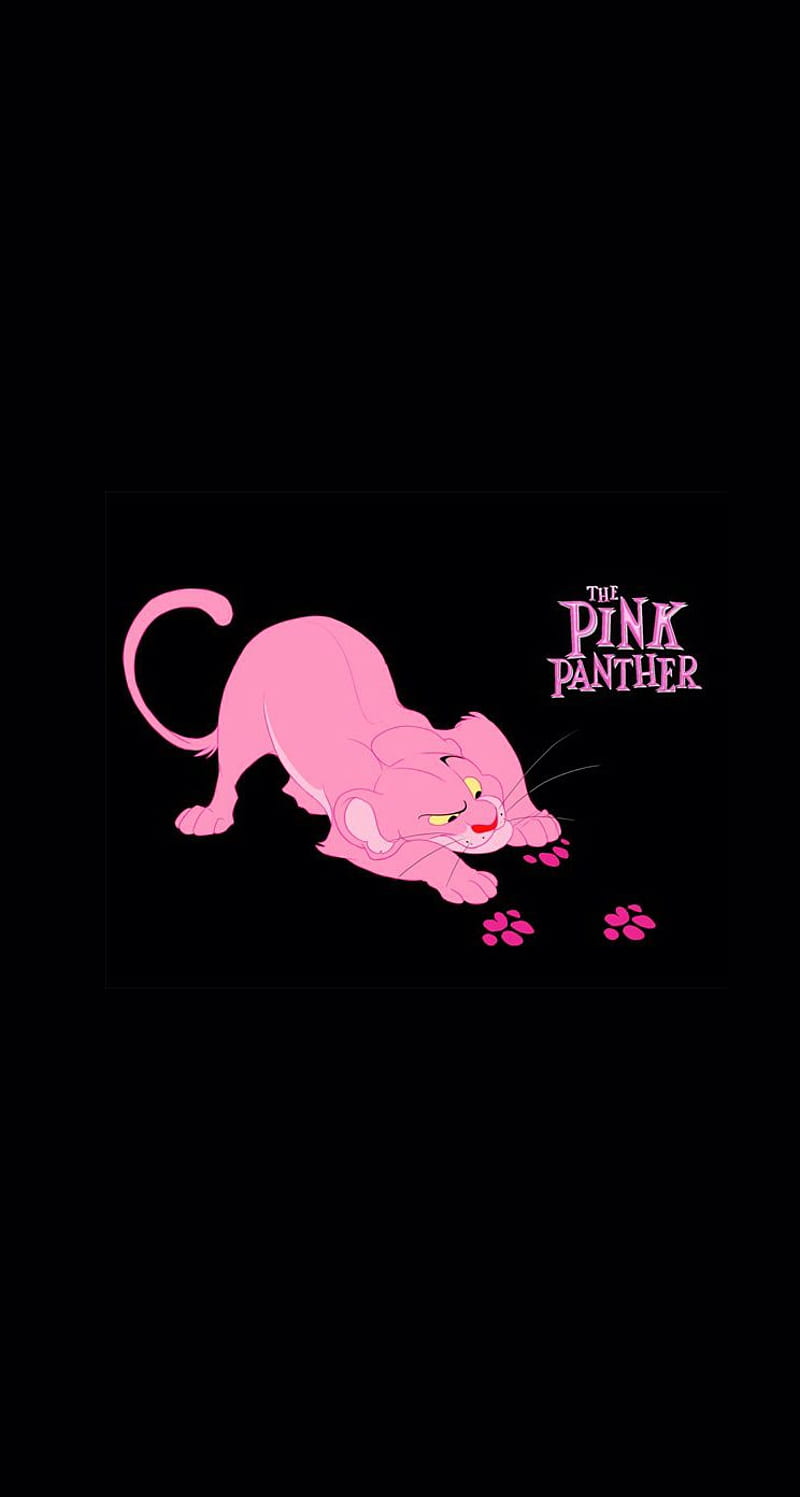 The Pink Panther, cartoon, classic, panther, paws, pink, retro, vintage, HD phone wallpaper