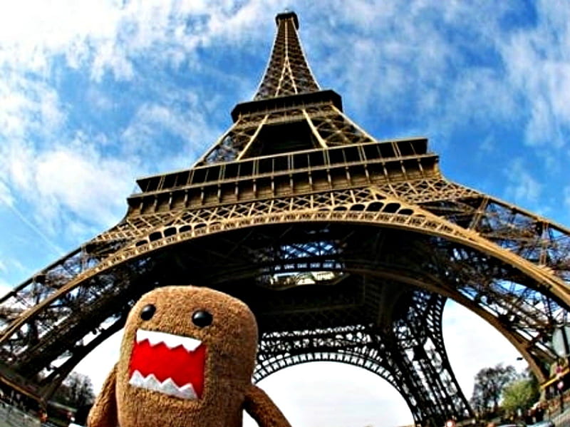 Domo ( Paris ), cute, domo, tower, random, paris, cartoon, HD wallpaper |  Peakpx