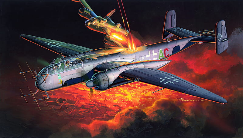 Military Aircraft, Heinkel He 219, Aircraft, Luftwaffe, Warplane, HD wallpaper