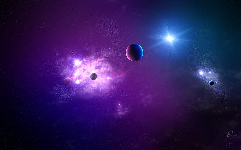 Space planet light galaxy-Space High Quality, HD wallpaper