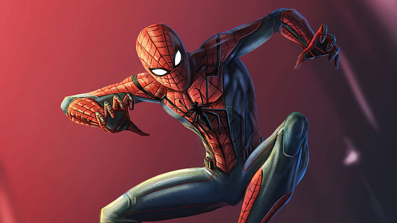 Spider Man New Design, spiderman, superheroes, artwork, artist, behance, HD wallpaper