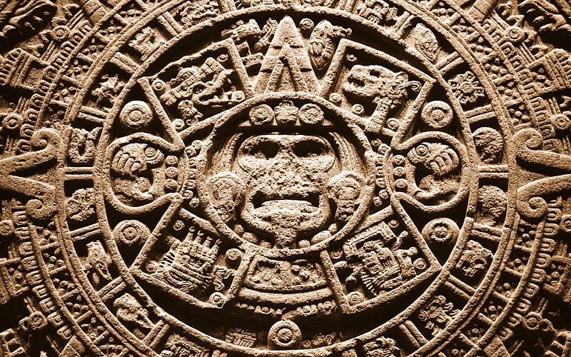 sun stone, aztecs, mexico city, HD wallpaper