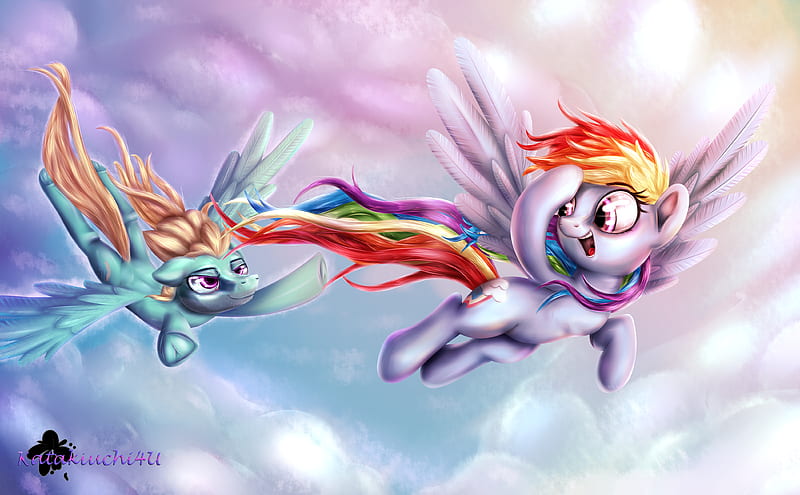 My Little Pony, My Little Pony: Friendship is Magic, Rainbow Dash , Zephyr Breeze, HD wallpaper