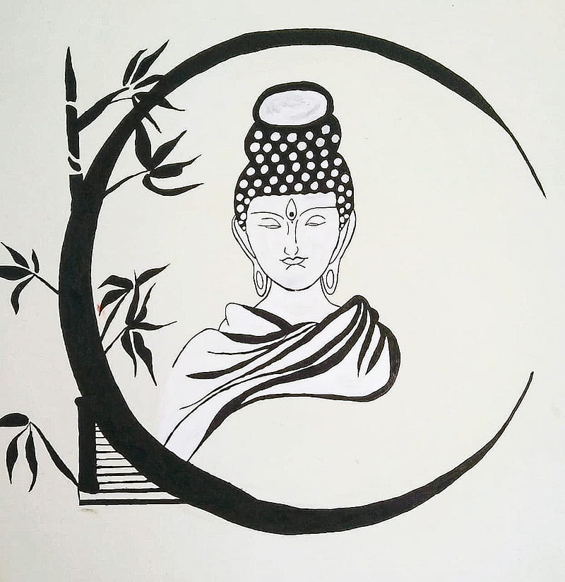 Premium Vector | Buddha coloring page line drawing day-omiya.com.vn