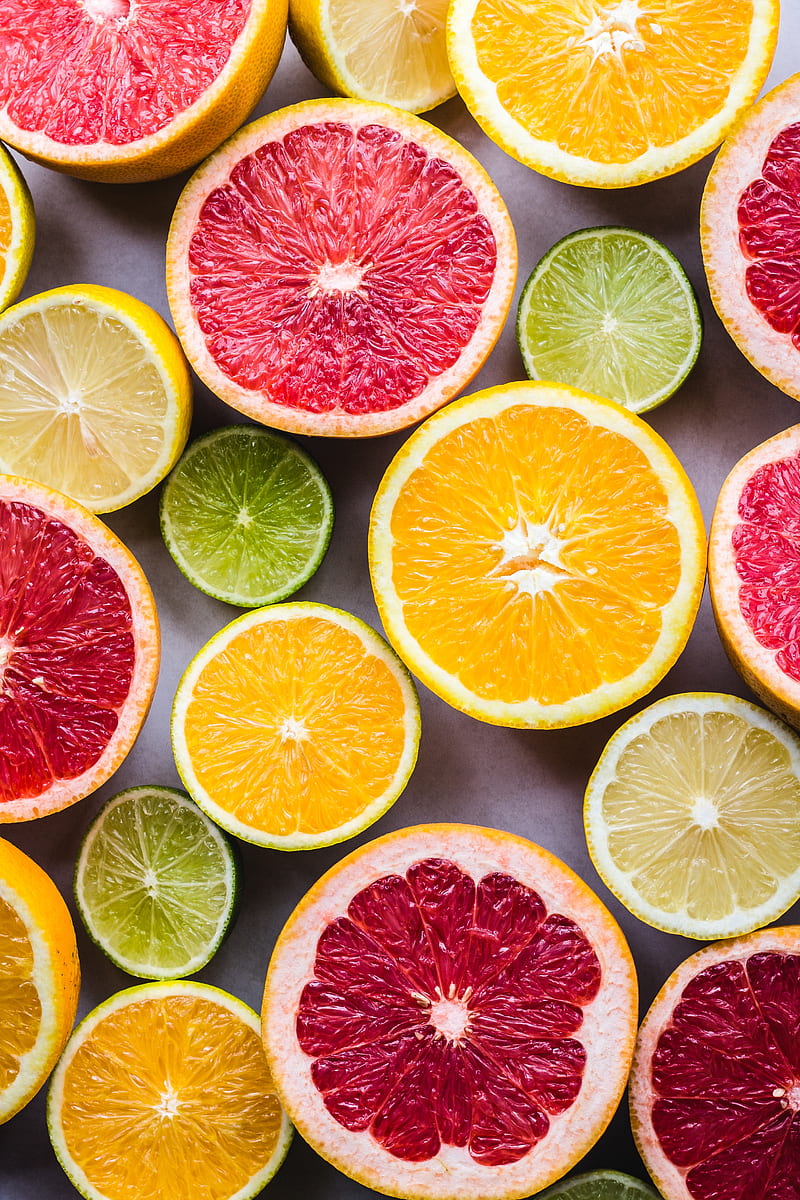 oranges, grapefruits, lemons, limes, fruits, citrus, HD phone wallpaper
