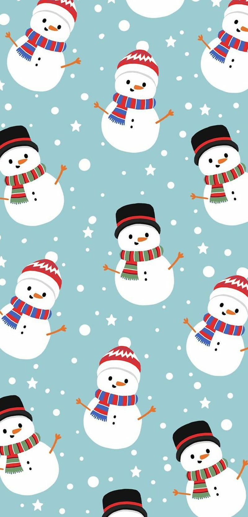 Snowman , christmas, cute, fun, holidays, snow, themes, white, winter, HD phone wallpaper