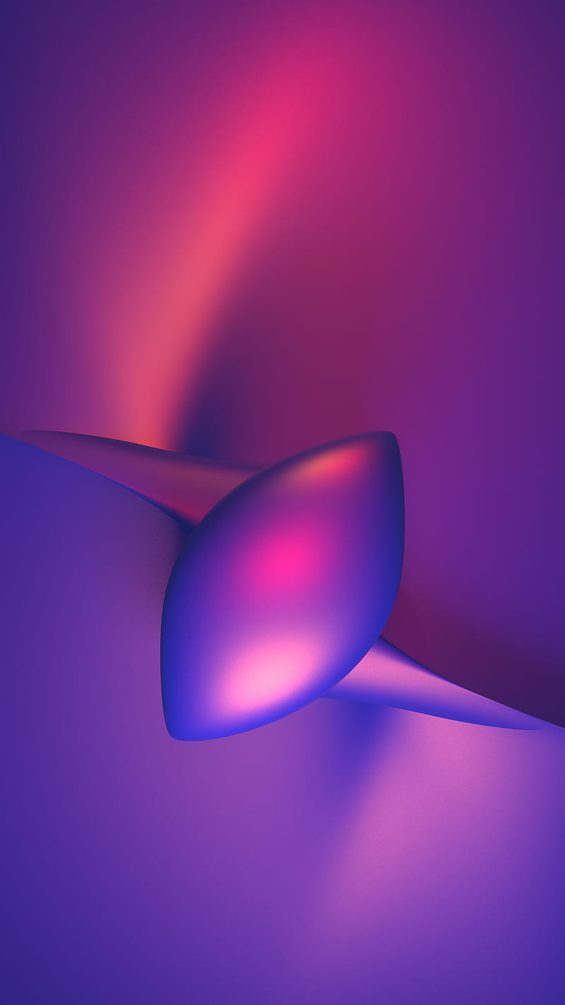 Wave knot, 3d, abstract, classic, glossy, light, pink, purple, warp, HD phone wallpaper