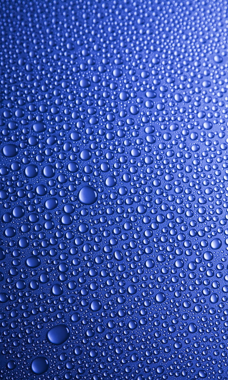 Blue Drops, abstract, background, blue, bubbles, drops, water, HD phone wallpaper