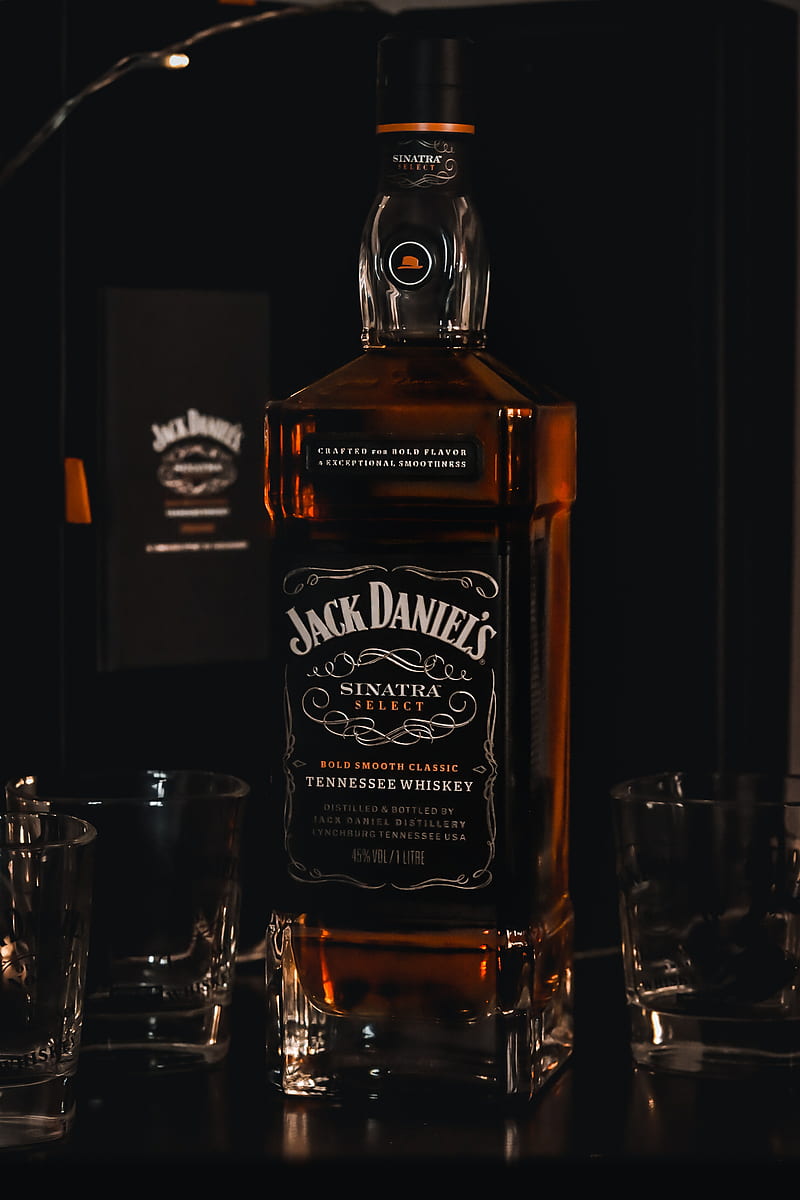 Jack Daniels, alcohol, bottle, frank sinatra, gentlemans, logo, mens,  whisky, HD phone wallpaper | Peakpx