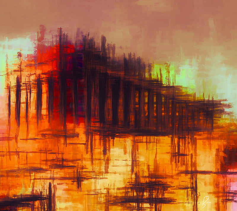 Abstract, oil, paint, HD wallpaper