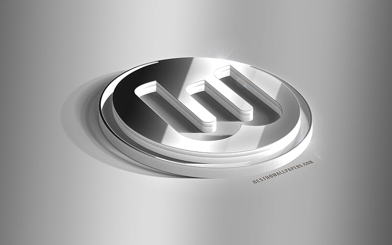 VfL Wolfsburg, 3D steel logo, German football club, 3D emblem, Wolfsburg, Germany, Wolfsburg metal emblem, Bundesliga, football, creative 3d art, HD wallpaper