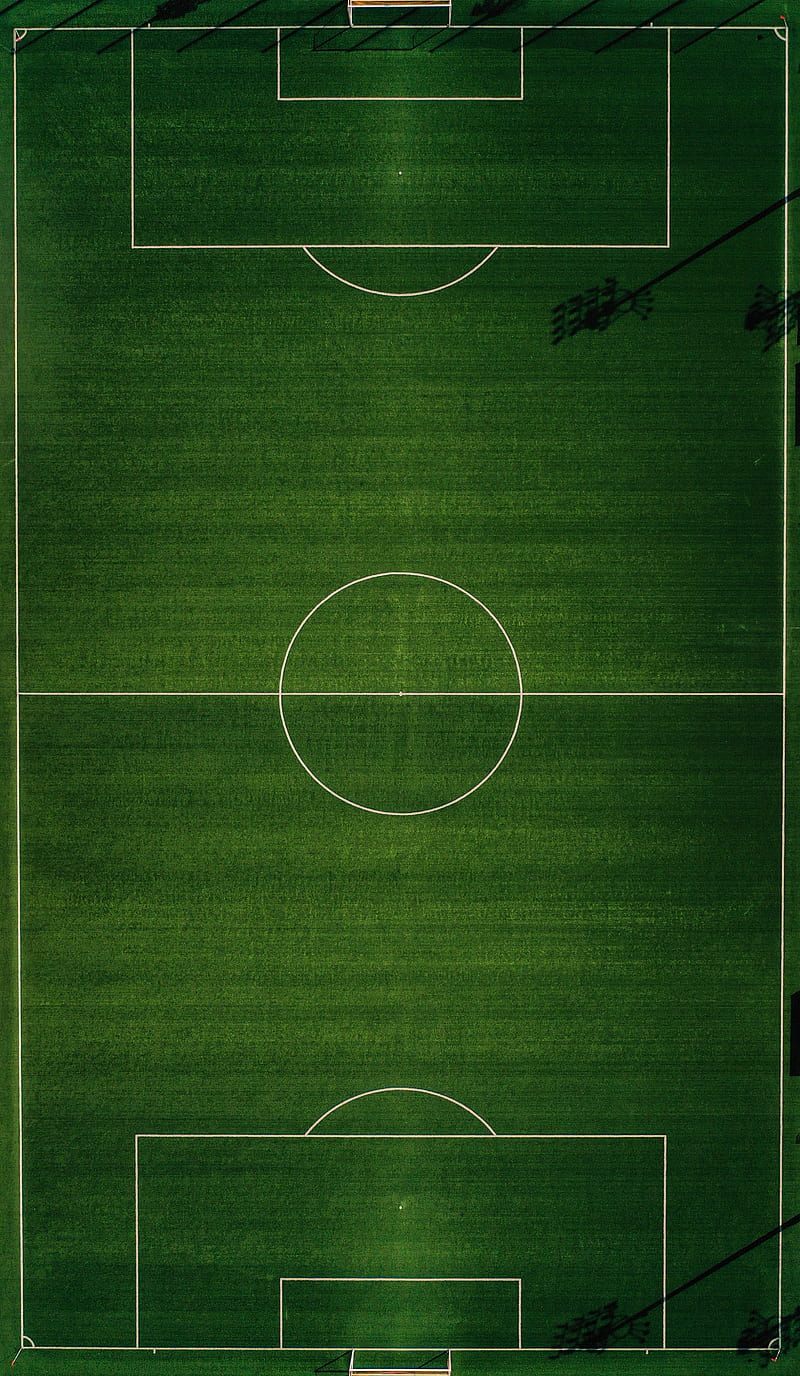 football field, aerial view, football, court, markup, green, HD phone wallpaper