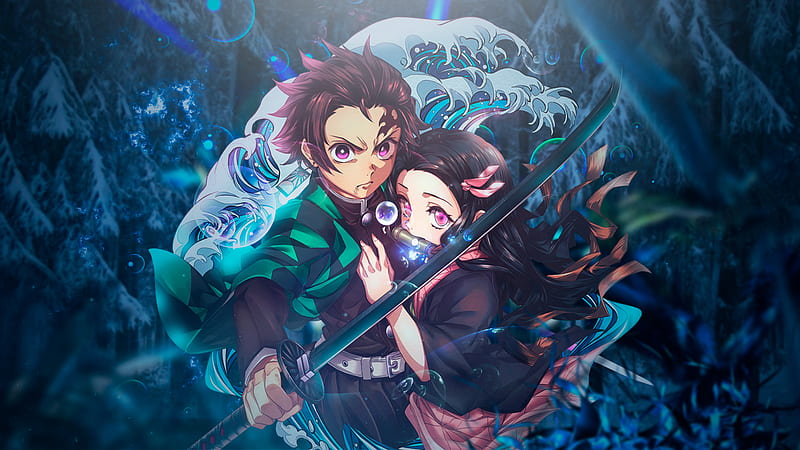 Anime, Demon Slayer: Kimetsu no Yaiba, Nezuko Kamado, Tanjiro Kamado ...