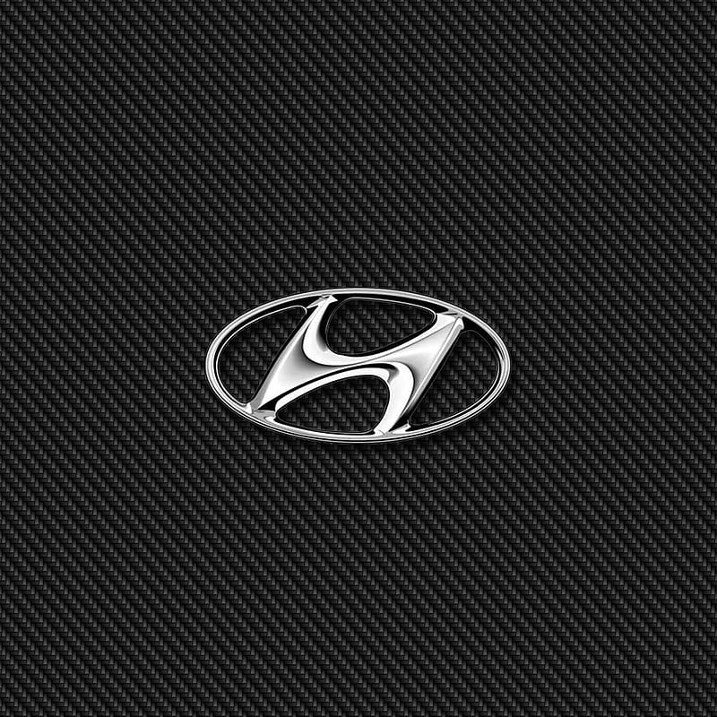 Hyundai Carbon, badge, emblem, hyundai, logo, HD phone wallpaper