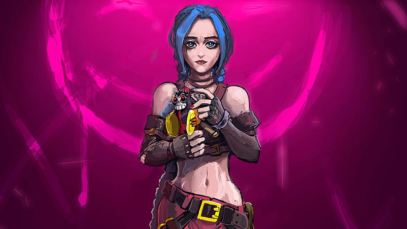 1920x1080px 1080p Free Download Blue Hair Jinx League Of Legends Jinx Hd Wallpaper Peakpx 0987