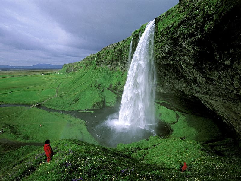 Seljalandsfoss Waterfall - Iceland, Iceland, Seljalandsfoss Waterfall, Europe, Nature graphy, HD wallpaper