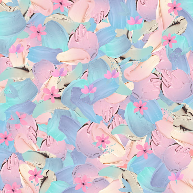 Flower Feathers, flowers, pastel, HD phone wallpaper | Peakpx