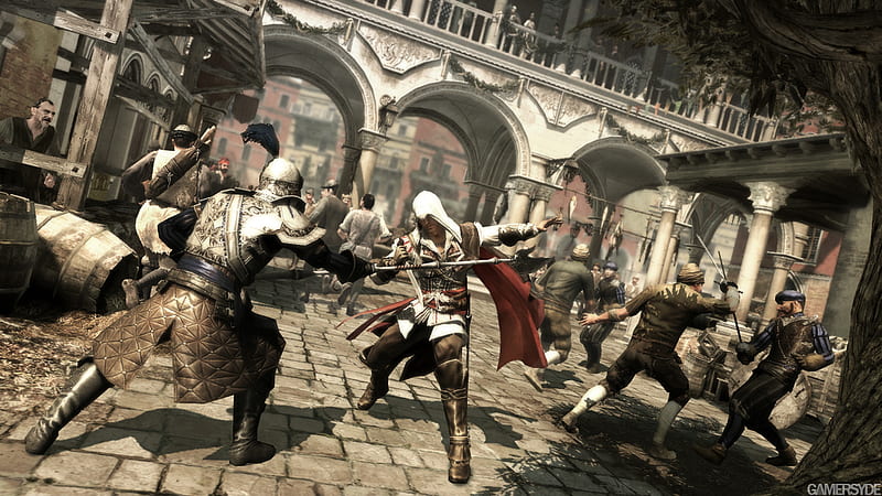 Assassins creed 2_the warrior within , game, assassins, assassins creed, assassins creed 2, HD wallpaper