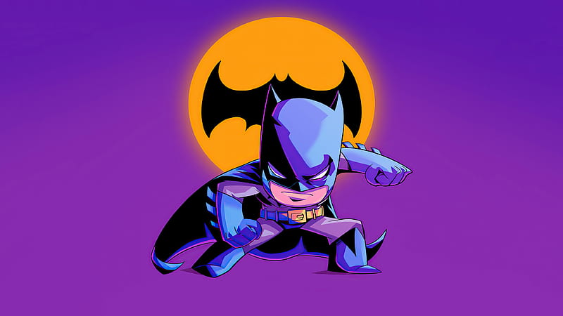 Chibbi Batman Minimal Art , batman, superheroes, minimalism, minimalist, artstation, HD wallpaper