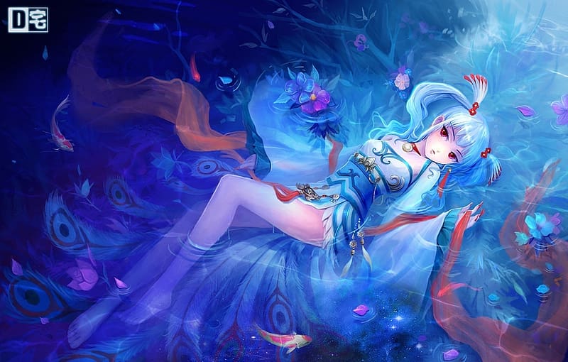 Water, Koi Fish, Movie, Kung Fu Panda, Humanized, Shen (Kung Fu Panda), HD wallpaper Water, Koi Fish, Movie, Kung Fu Panda, Humanized, Shen (Kung Fu Panda), HD wallpaper