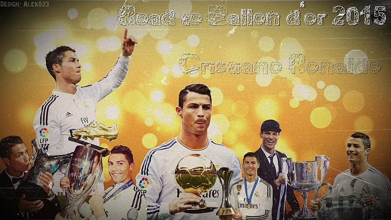 Cristiano Ronaldo Season 2014/2015, dor, to, Ballon, Road, HD wallpaper