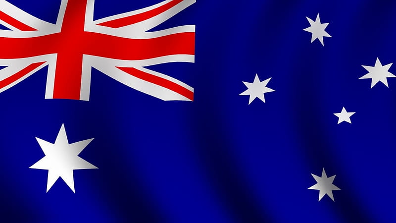 australian flag, stars, jack, australian, union, flag, HD wallpaper