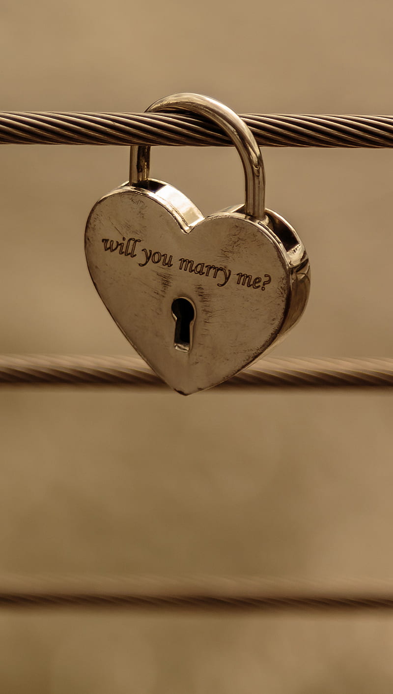 Lock Heart, heart, life, lock, love, marry, HD phone wallpaper