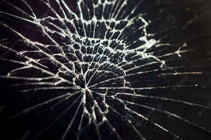 Premium . Cracked screen smartphone from shock. top view. background, Realistic Cracked Screen, HD wallpaper