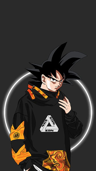 Goku Musculoso Wallpaper 4K, Dragon Ball Z, AMOLED, Minimalist