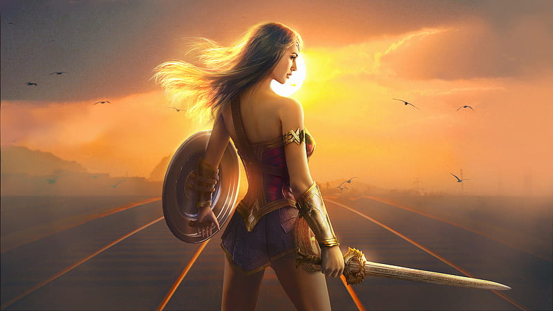 Wonder Woman Fan Art , wonder-woman, super-heroes, artwork, artist, digital-art, artstation, HD wallpaper