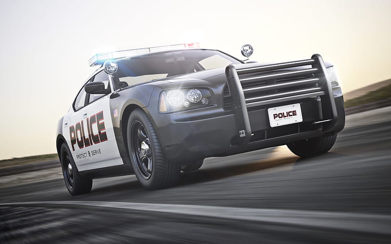 Dodge Charger Pursuit, exterior, police Charger, Special Service Vehicles, American Police, American cars, Dodge, HD wallpaper
